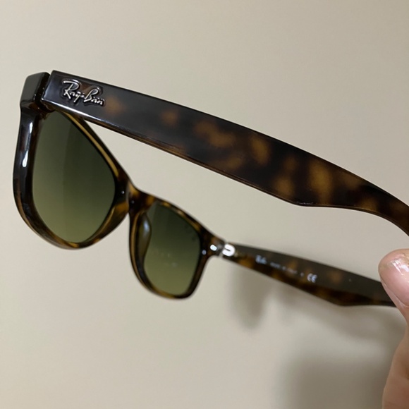 ?RAY-BAN POLARIZED GRADIENT NEW WAYFARER SUNGLASSES TORTOISE FRAME CASE & CLOTH main image 11